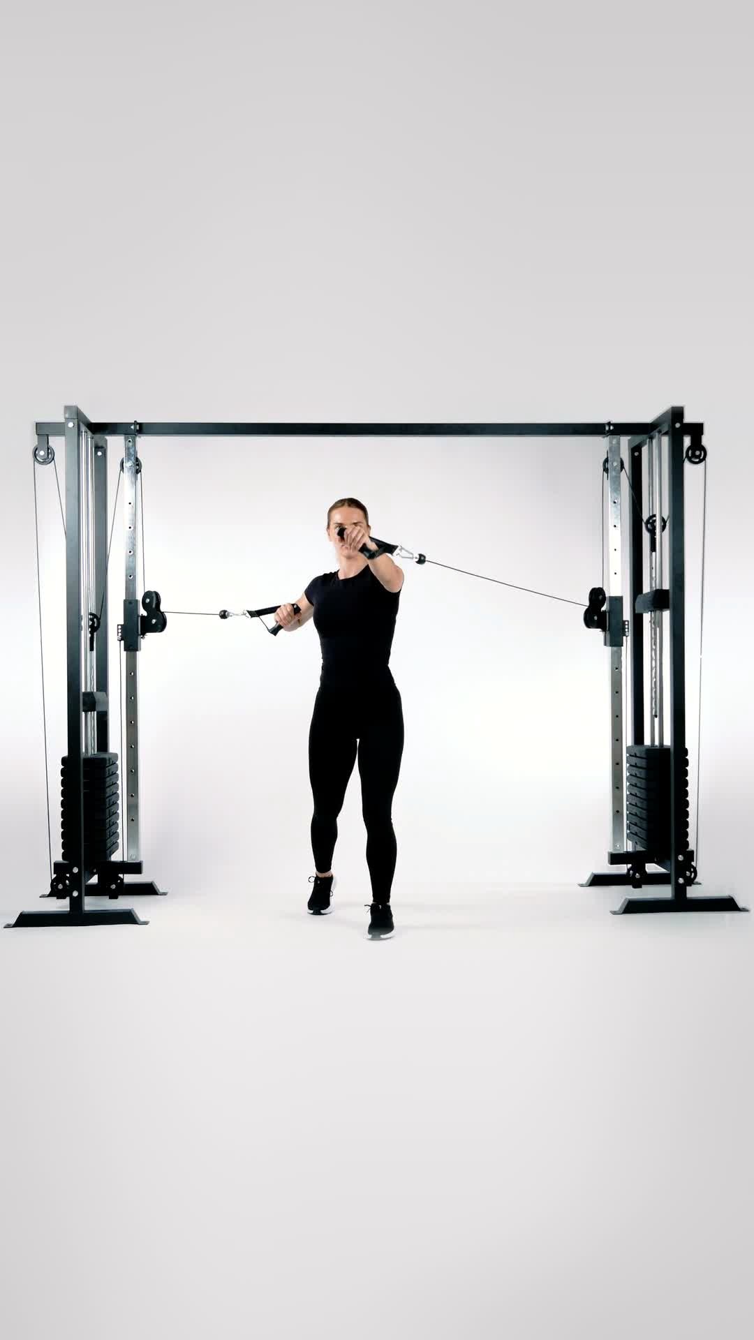 Alternating Cable Chest Press (standing)