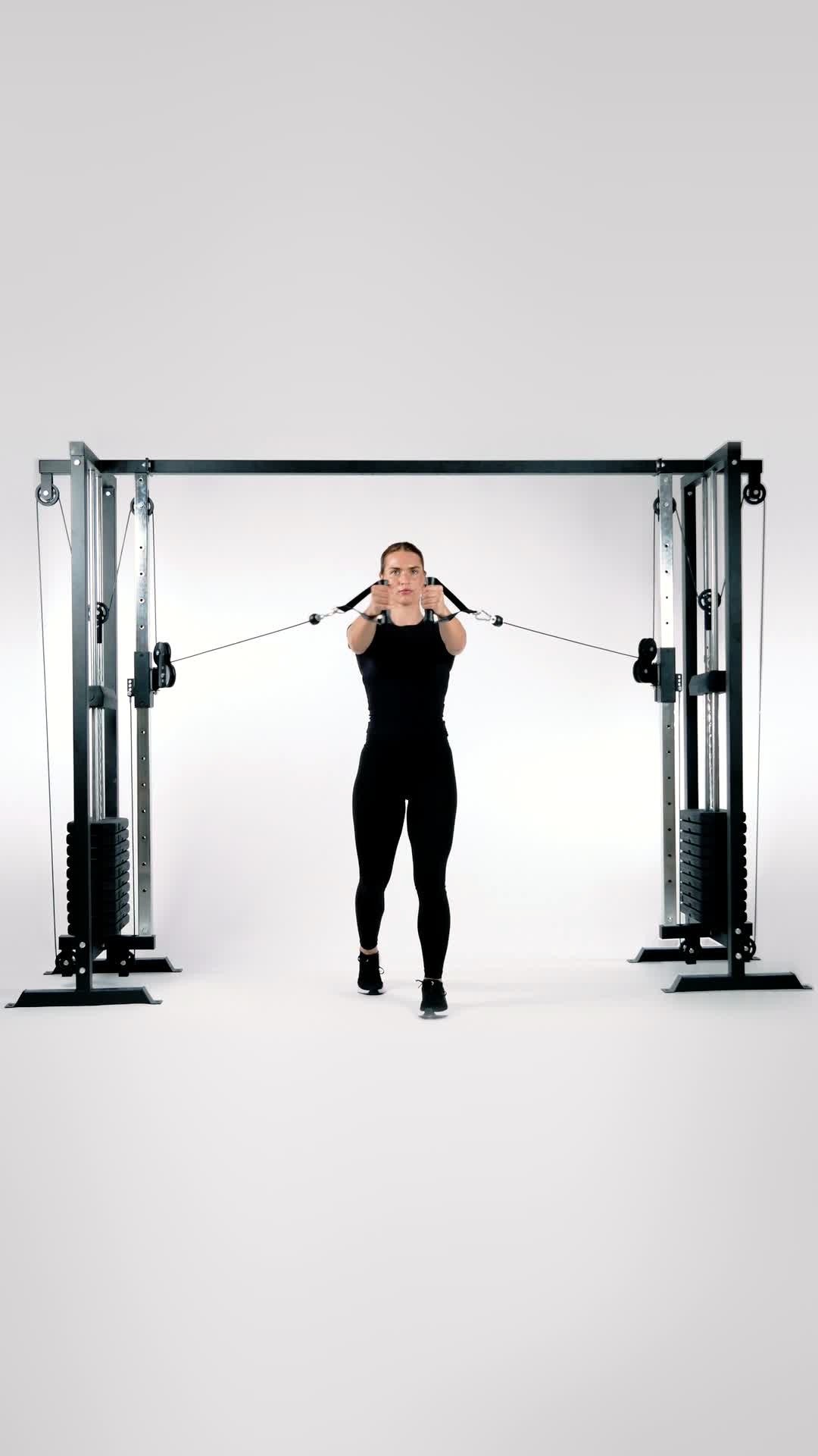 Alternating Cable Fly, Mid (standing)